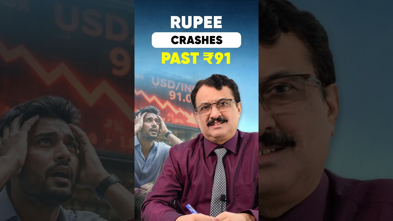The INR just blew past 91 against the Dollar! 🚨