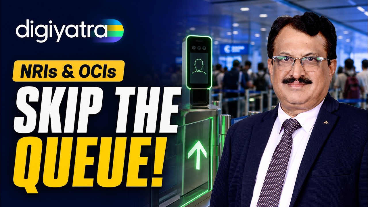 DigiYatra for NRI's & OCI's– Skip Airport Queues in India