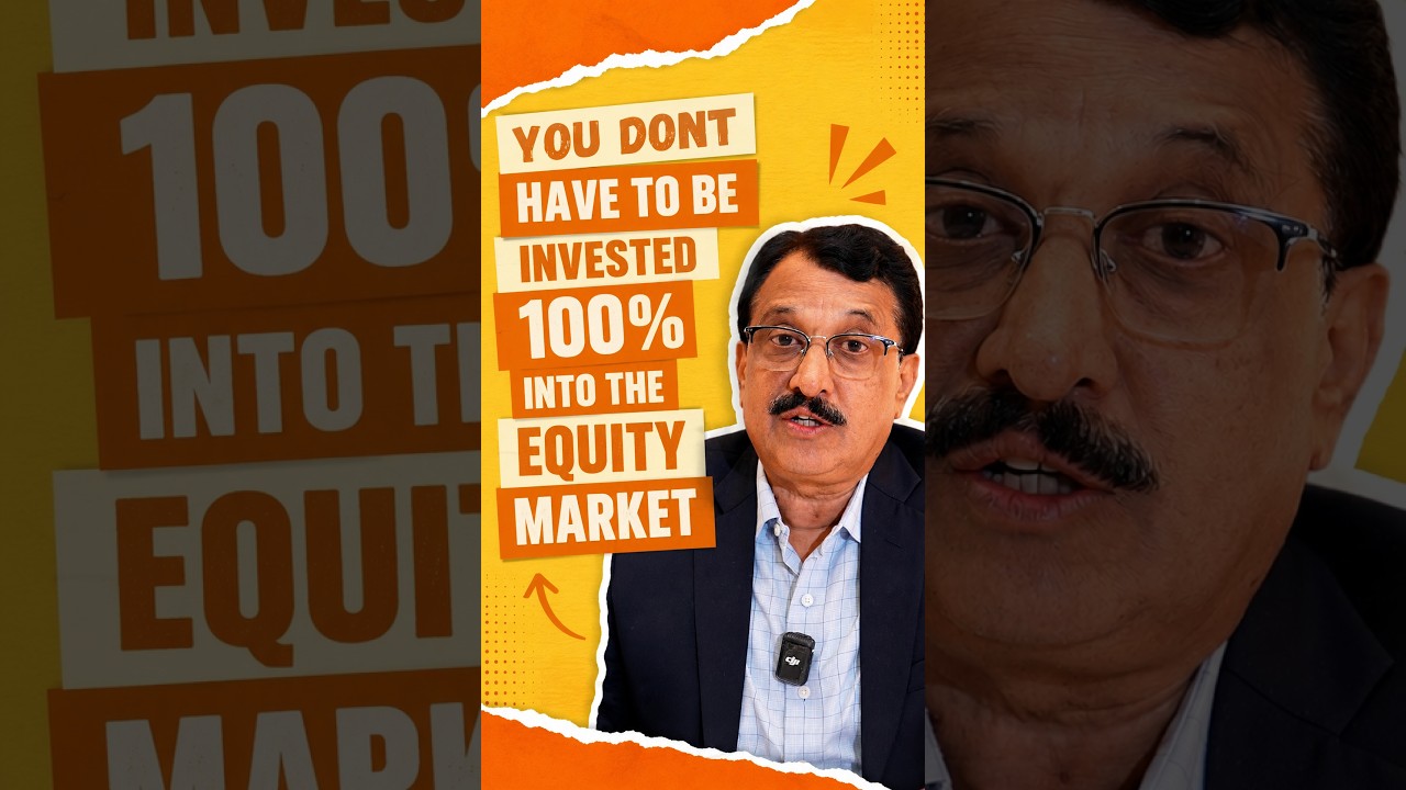 You don't have to be invested 100% into the equity market
